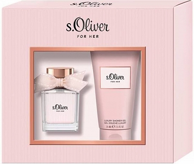 S. Oliver For Her Geschenkset Eau de Toilette 30ml + Showergel 75ml